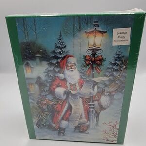 Santa Claus 1000 pc Puzzle Christmas Party NEW SEALED reindeer holiday snow